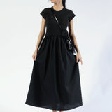 RIBBED TOP DRESS