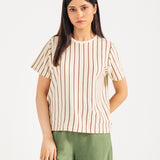 STRIPED KNIT TEE