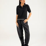 TEXTURED KNITTED POLO