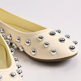 BALLET FLATS WITH CHUNKY STUDS