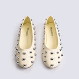 BALLET FLATS WITH CHUNKY STUDS