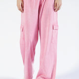 ACID WASHED CARGO TROUSERS