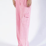 ACID WASHED CARGO TROUSERS