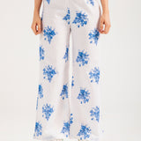 PRINTED WIDE LEG TROUSER