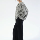 PRINTED TOP WITH BLOUSE SLEEVES