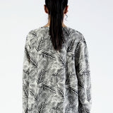 PRINTED TOP WITH BLOUSE SLEEVES