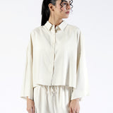 BOXY FIT LINEN TOP