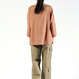 BUTTON DOWN TOP WITH COLLAR DETAIL
