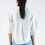 CROPPED STRIPED SHIRT