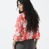 CROPPED BUTTON DOWN SHIRT