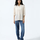 TEXTURED BUTTON DOWN SHIRT