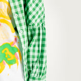 CHECKERED BUTTON DOWN TOP