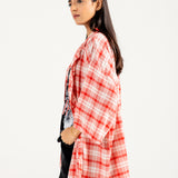 CHECKERED BUTTON DOWN SHIRT