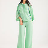 EMBROIDERY BUTTON DOWN SHIRT
