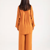 BUTTON DOWN TOP WITH SLEEVE DETAIL