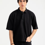 BOXY FIT TEXTURED POLO