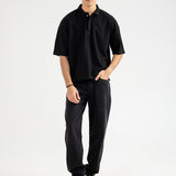 BOXY FIT TEXTURED POLO