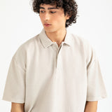 BOXY FIT TEXTURED POLO