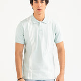 PRINTED STRIPED POLO