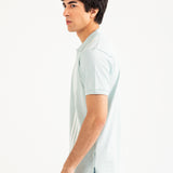 PRINTED STRIPED POLO