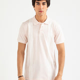 PRINTED STRIPED POLO