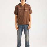 BOXY FIT EMBOSSED GRAPHIC HOODIE TEE