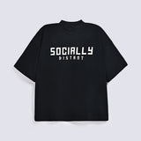 BOXY FIT MOCKNECK TEE