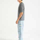 WASHED EFFECT TEXTURED TEE