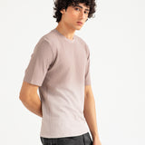 WASHED EFFECT TEXTURED TEE