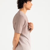WASHED EFFECT TEXTURED TEE