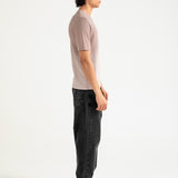 WASHED EFFECT TEXTURED TEE