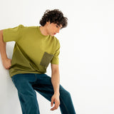 WASHED EFFECT BAGGY FIT TEE