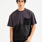 WASHED EFFECT BAGGY FIT TEE