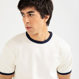STRETCH MUSCLE FIT RINGER TEE