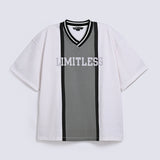 BAGGY FIT V NECK TEXTURED TEE