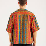 RESORT COLLAR PRINTED BOXY FIT SHIRT