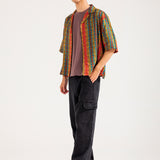 RESORT COLLAR PRINTED BOXY FIT SHIRT