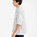 BOXY FIT LINEN STRIPER SHIRT