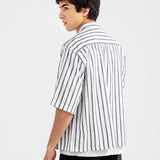 BOXY FIT LINEN STRIPER SHIRT