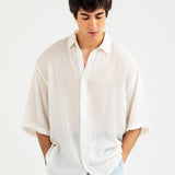 BAGGY FIT TEXTURED SHIRT