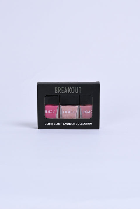 BERRY BLUSH LACQUER COLLECTION (PACK OF 3)