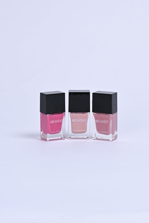 BERRY BLUSH LACQUER COLLECTION (PACK OF 3)
