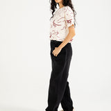 PRINTED CROPPED TEE