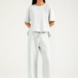 CROPPED TEE WITH HEM DETAIL