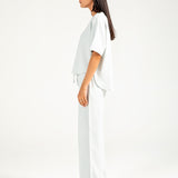 CROPPED TEE WITH HEM DETAIL