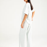 CROPPED TEE WITH HEM DETAIL