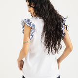 TEE WITH SCHIFFLI DETAIL