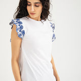 TEE WITH SCHIFFLI DETAIL