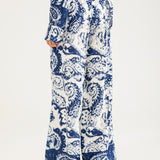 PRINTED SATIN TROUSER