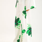 PRINTED SATIN TROUSER